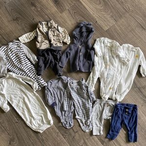 0-3 Month Baby Boy bundle - navy/gray